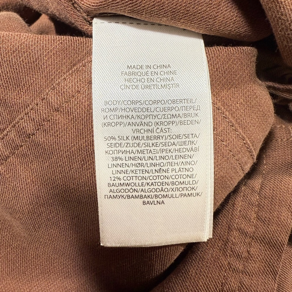 Polo by Ralph Lauren woman’s silk/linen blend pants size S petite - Picture 7 of 10